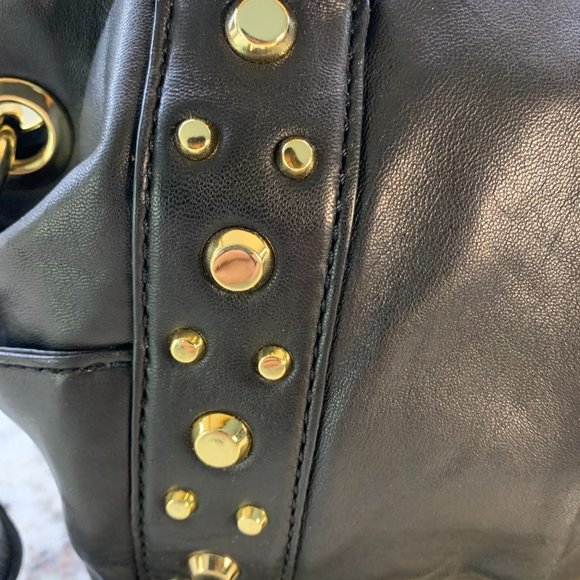 Michael Kors Ludlow Studded black leather satchel - Picture 4 of 14